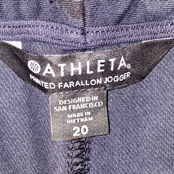 Athleta Printed Farallon Jogger Pant Women's Plus 20‎ Blue Camo Pull On - Picture 6 of 14